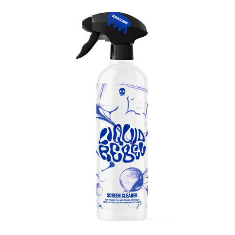 Liquid Rebel Screen Cleaner: pH-neutrale spray voor het reinigen van touchscreens, pianolak en interieur. Verwijdert moeiteloos vingerafdrukken en laat geen resten achter. Ook geschikt voor kunststof, hout, en metaal, met een frisse geur voor een glanzend en fris interieur.