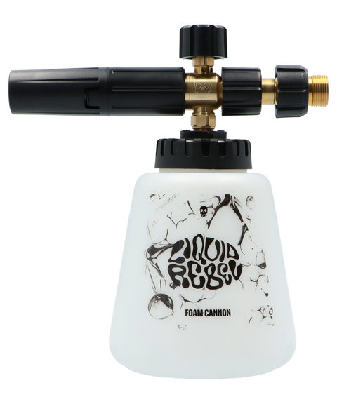 M22 Connector Foam Cannon – "De M22 connector zorgt ervoor dat je Liquid Rebel Foam Cannon, op basis van de MJJC Pro V2, strak aansluit op M22 hogedrukreinigers voor krachtige schuimapplicaties."
