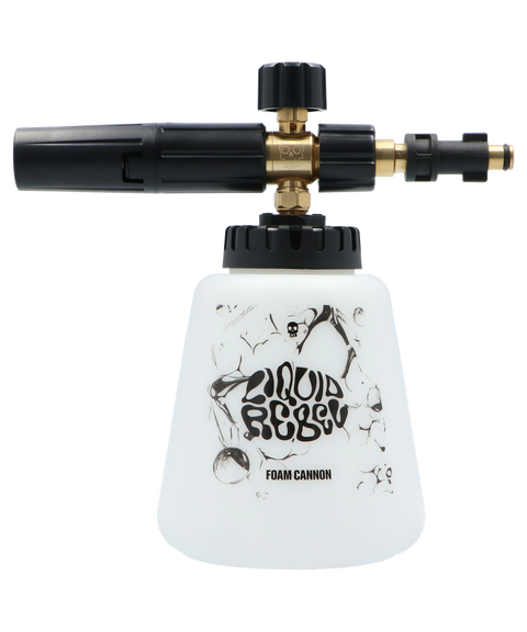 Bosch Connector Foam Cannon – "Bevestig je Liquid Rebel Foam Cannon, gebaseerd op de MJJC Pro V2, eenvoudig aan je Bosch hogedrukreiniger en breng dik schuim aan voor een stralend schone auto.