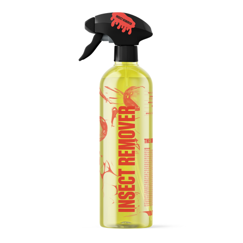 Insectenreiniger van Liquid Rebel – Speciaal ontwikkeld voor het veilig verwijderen van hardnekkige insectenresten op lak, glas en plastic onderdelen. Laat geen sporen achter